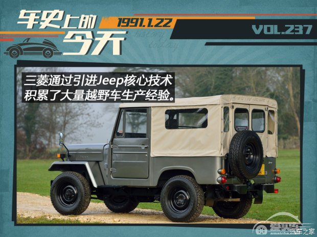 车史上的1月22日 三菱推出第二代帕杰罗