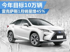  雷克萨斯1月销量增45% 今年目标10万辆 