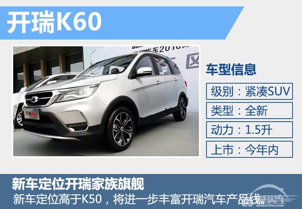开瑞2016年销量预增45% 发力SUV/MPV市场