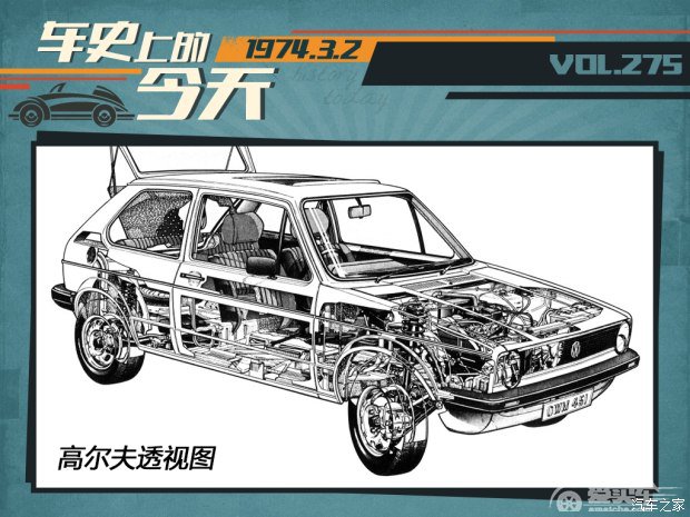 车史上的3月2日 大众推出第一代高尔夫