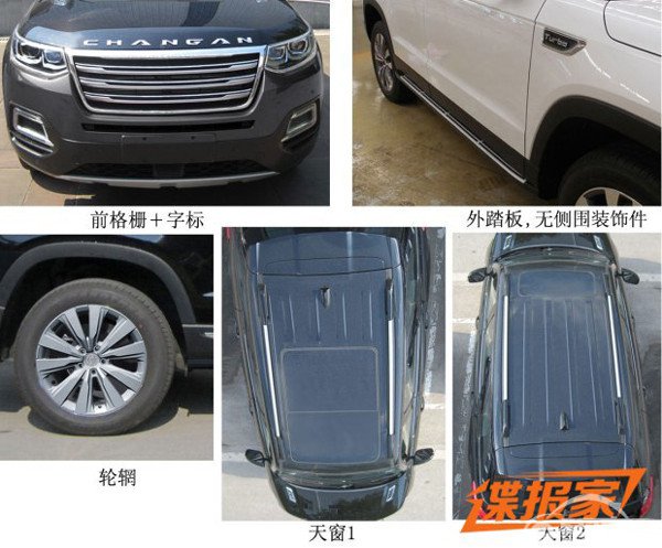 前脸大变样 曝长安CS95工信部申报图