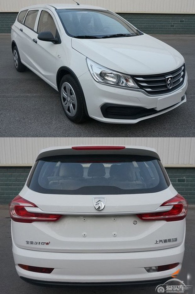 宝骏310W专利图 旅行车走进千家万户