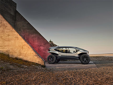  电动越野概念车：奥迪AI:TRAIL quattro 