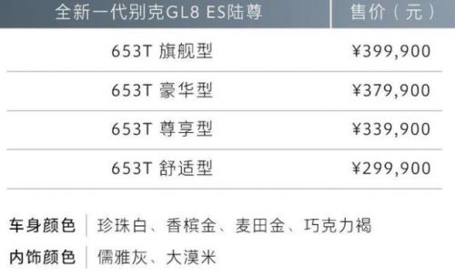 别克新款MPV GL8 ES及GL8上市，商务车标准再次刷新