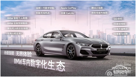 用iPhone开车门，“2020 宝马科技日”在线发布多款车内数字产品