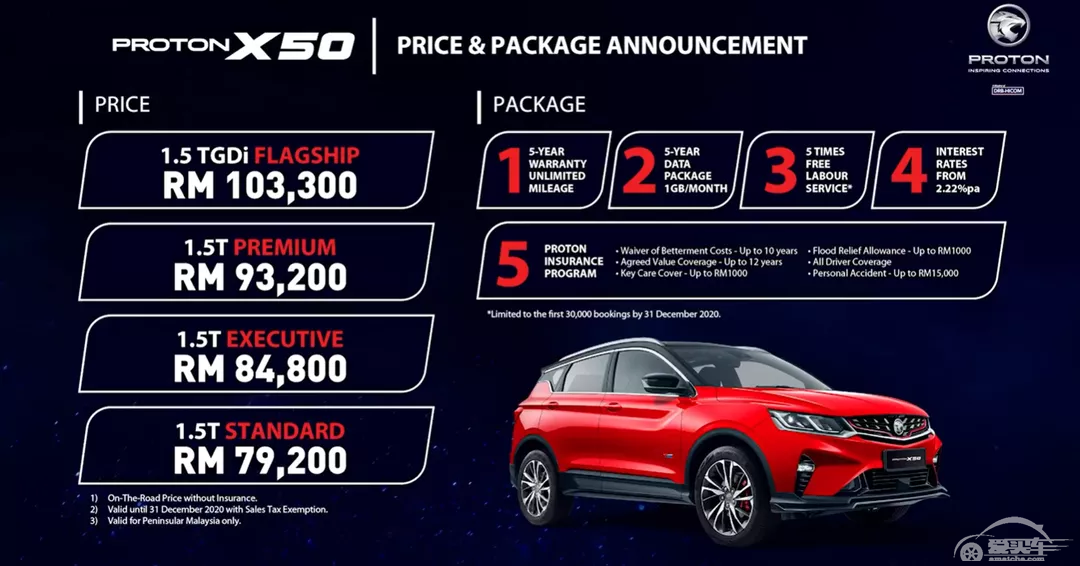 宝腾X50马来西亚正式上市！