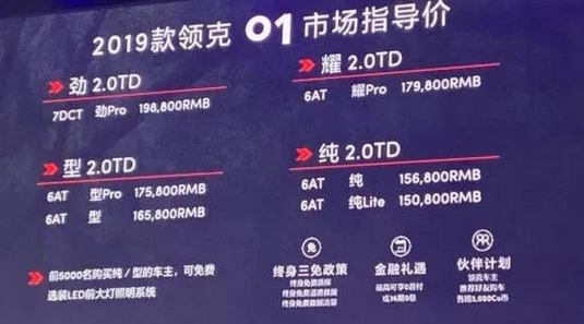  闲侃 | 细数领克01“涨价”背后那些不为人知的秘密 