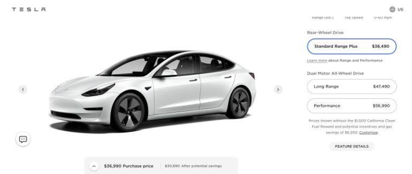 价格再次上调 特斯拉美版Model 3和Model Y涨价500-