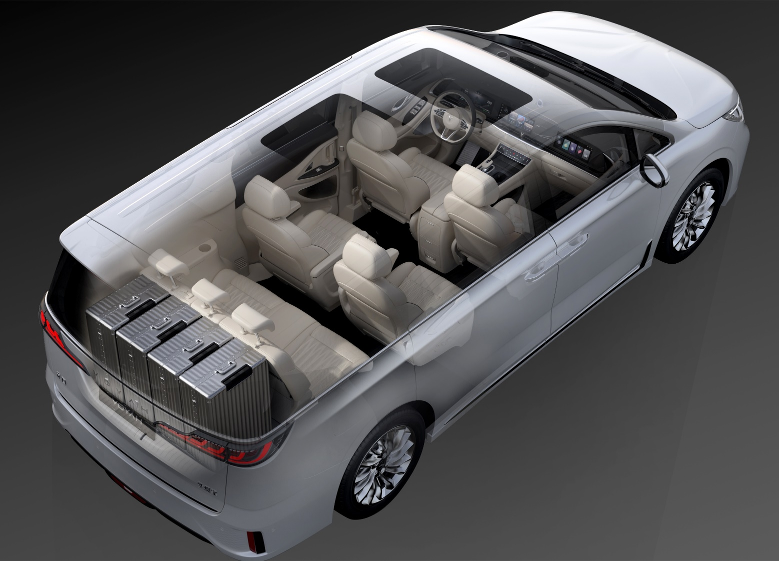 空间宽适、灵活多变，智能舒享会客厅岚图梦想