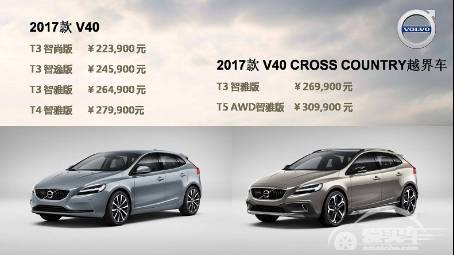 沃尔沃2017款V40和V40 Cross Country越界车 深港澳车展闪耀上市