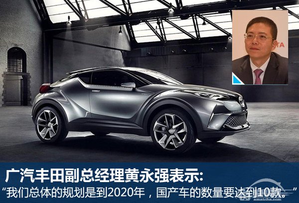 广汽丰田4年将推5款新车 小型SUV将投产