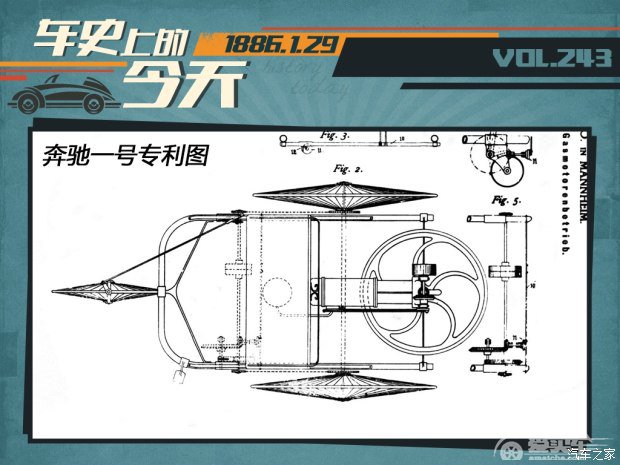 车史上的1月29日 奔驰一号申请专利获批