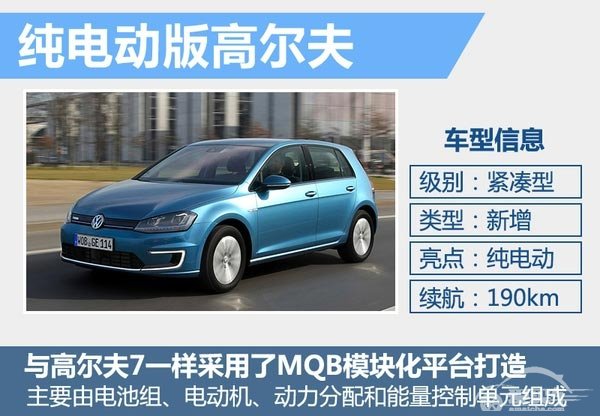 大众将基于3大平台 在华产15款新能源车