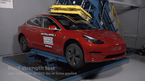 Model 3荣获2019美国高速公路安全保险协会(IIHS)顶级安全车奖