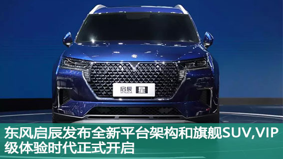 东风启辰发布全新平台架构和旗舰SUV，VIP级体验