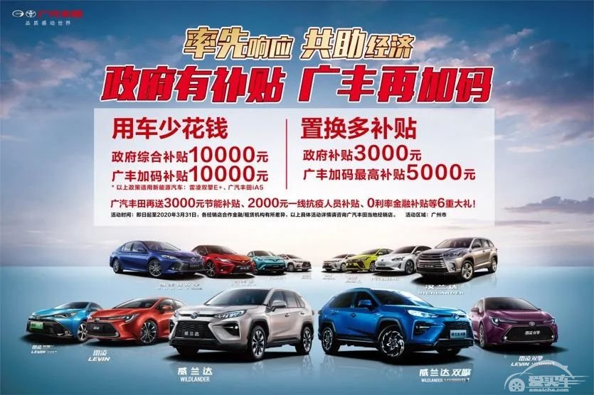 广州强推救市政策，最高补贴1万，今年买这些车就赚大了！