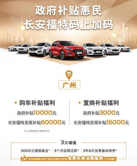  重磅福利！继政府补贴后长安福特最高再优惠6万元 