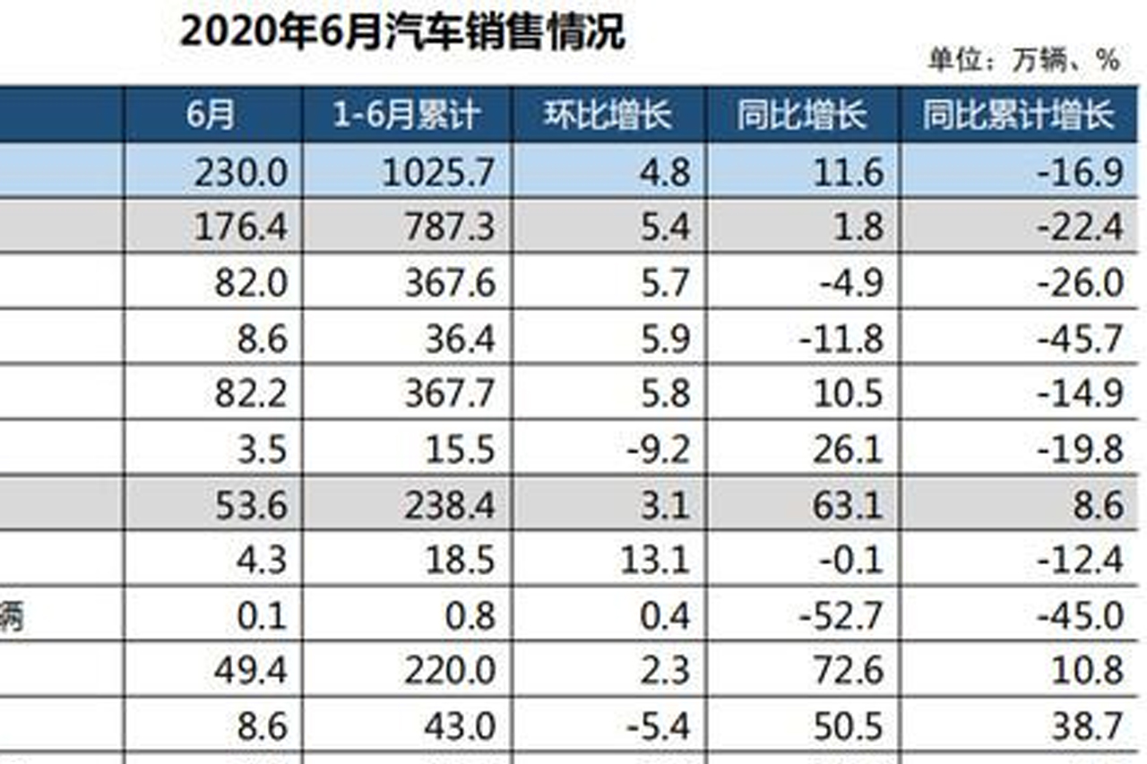  6月车市同环比增长 本土新能源将迎战特斯拉 