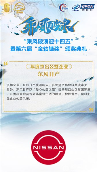 2020年度杰出公益企业：东风日产