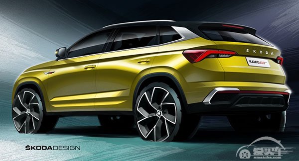 斯柯达全新SUV KAMIQ GT设计图发布 潮酷范儿十足