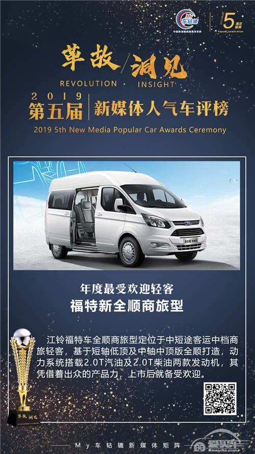 年度最受欢迎轻客：福特新全顺商旅型