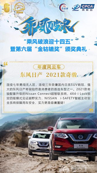 年度风云车：东风日产 2021款奇骏